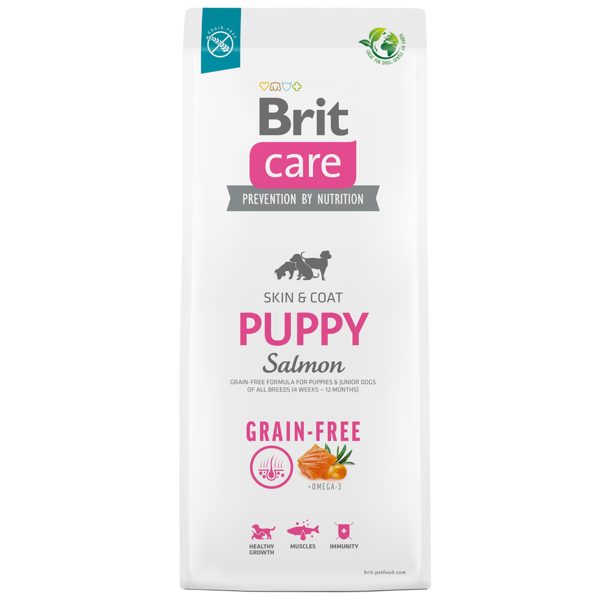 BRIT CARE DOG GRAIN-FREE PUPPY SALMON 12 KG