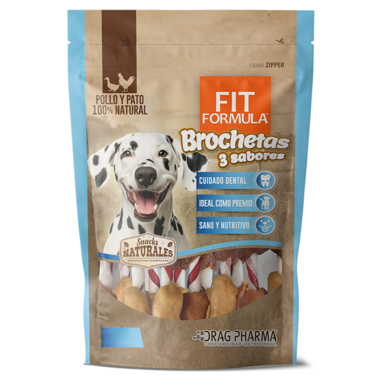 FIT FORMULA SNACK BROCHETA 3 SABORES 100 G - 400 G