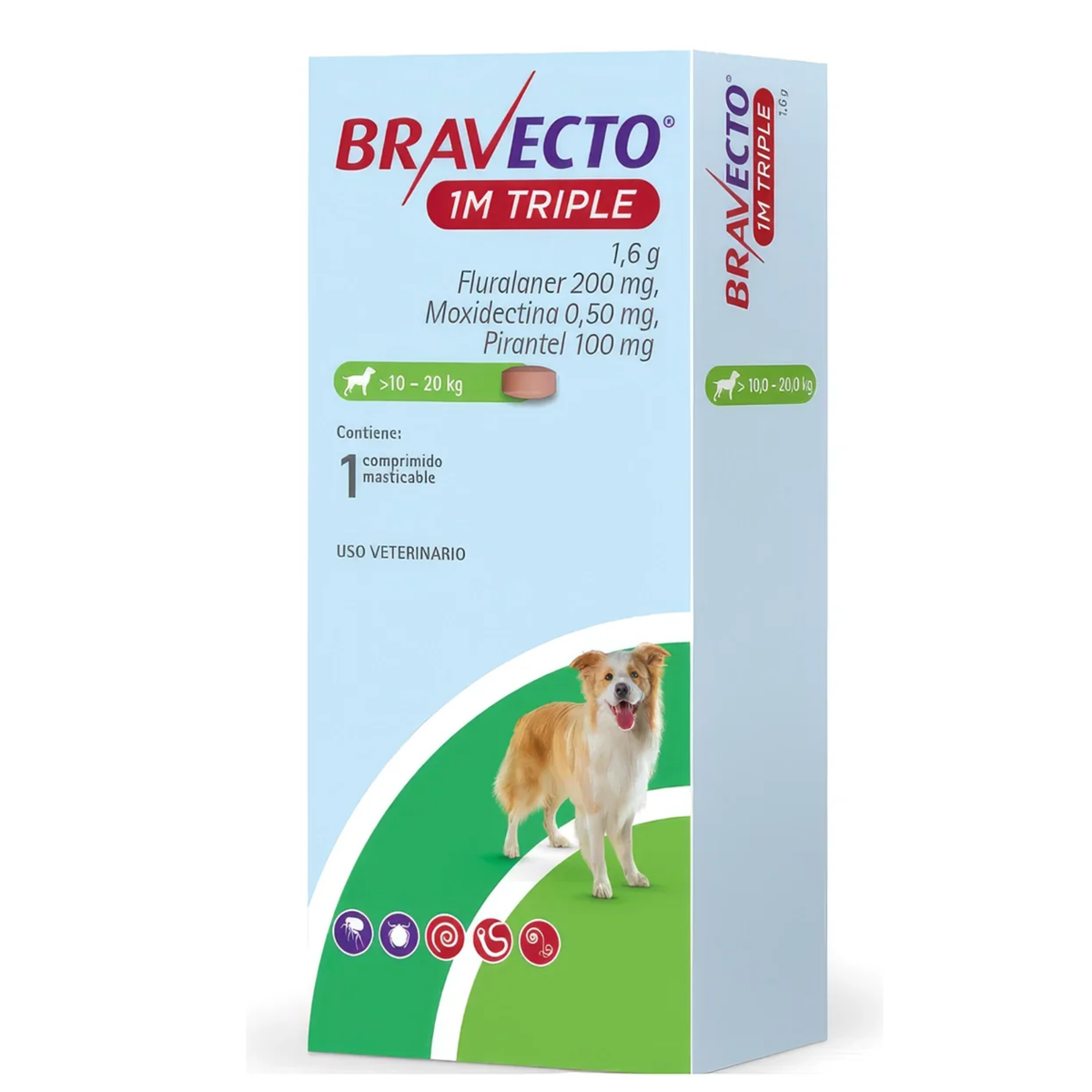 BRAVECTO 1M TRIPLE 10-20KG