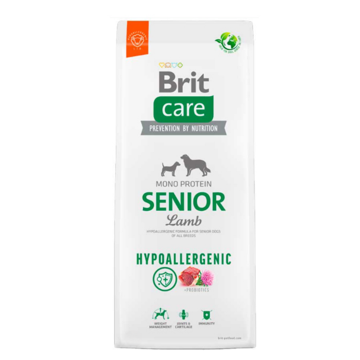 BRIT CARE DOG HYPOALLERGENIC SENIOR LAMB 1 KG - 3KG y 12KG