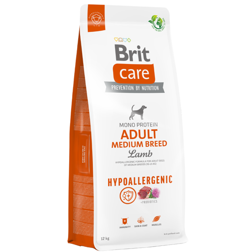 BRIT CARE DOG HYPOALLERGENIC MEDIUM LARGE BREED LAMB 1 KG - 3 KG Y 12 KG