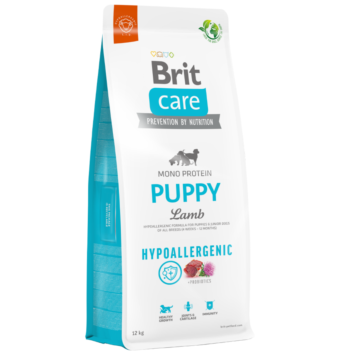 BRIT CARE DOG HYPOALLERGENIC PUPPY LAMB 1 KG - 3 KG y 12 KG
