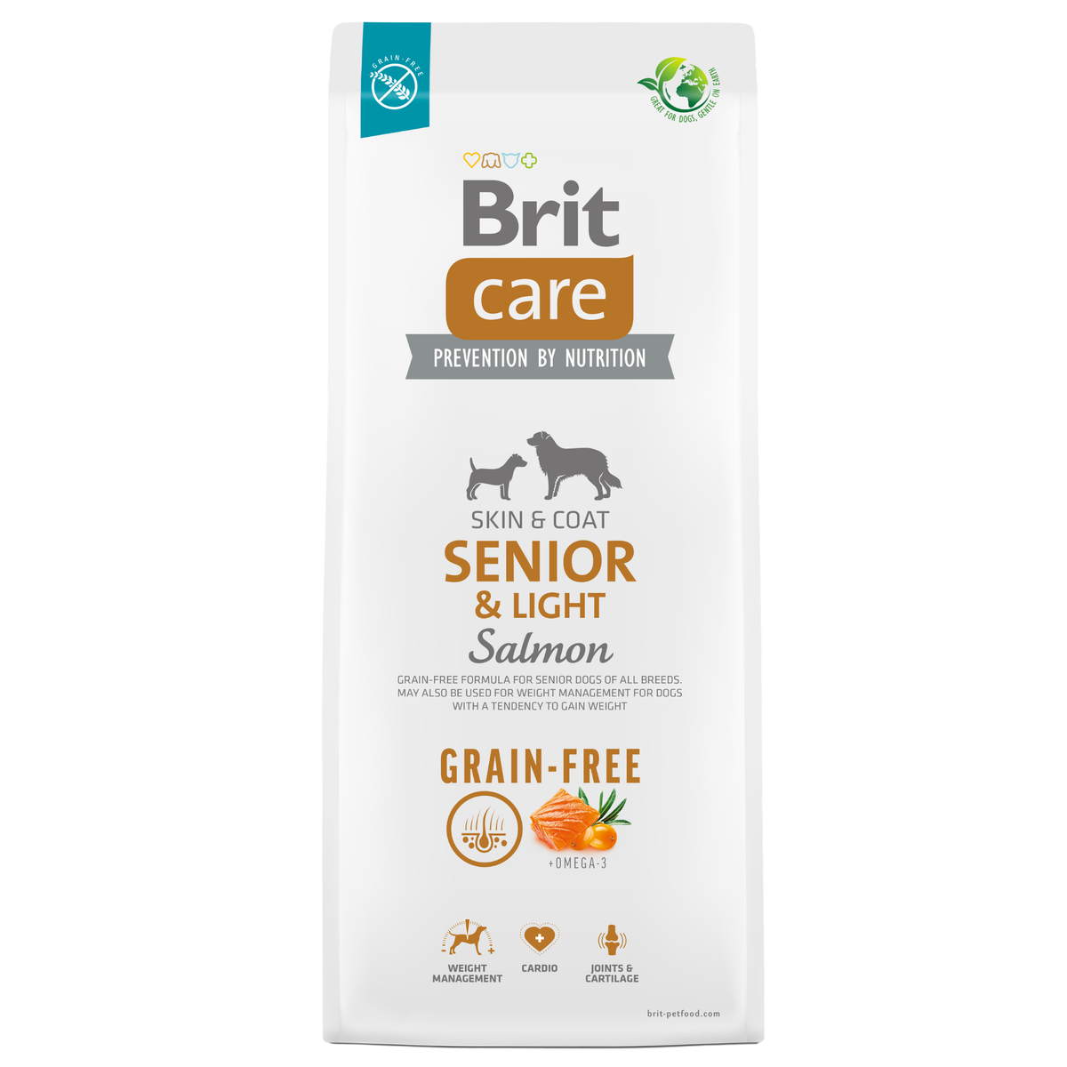 BRIT CARE DOG GRAIN-FREE SENIOR & LIGHT SALMON 1 KG - 3 KG Y 12 KG