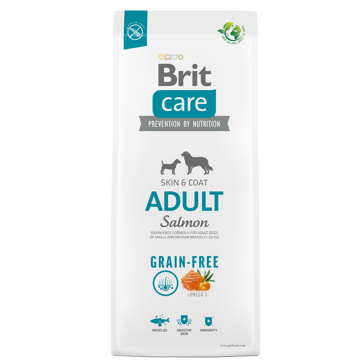 BRIT CARE DOG GRAIN-FREE ADULTO SALMON 1 KG - 3 KG y 12 KG