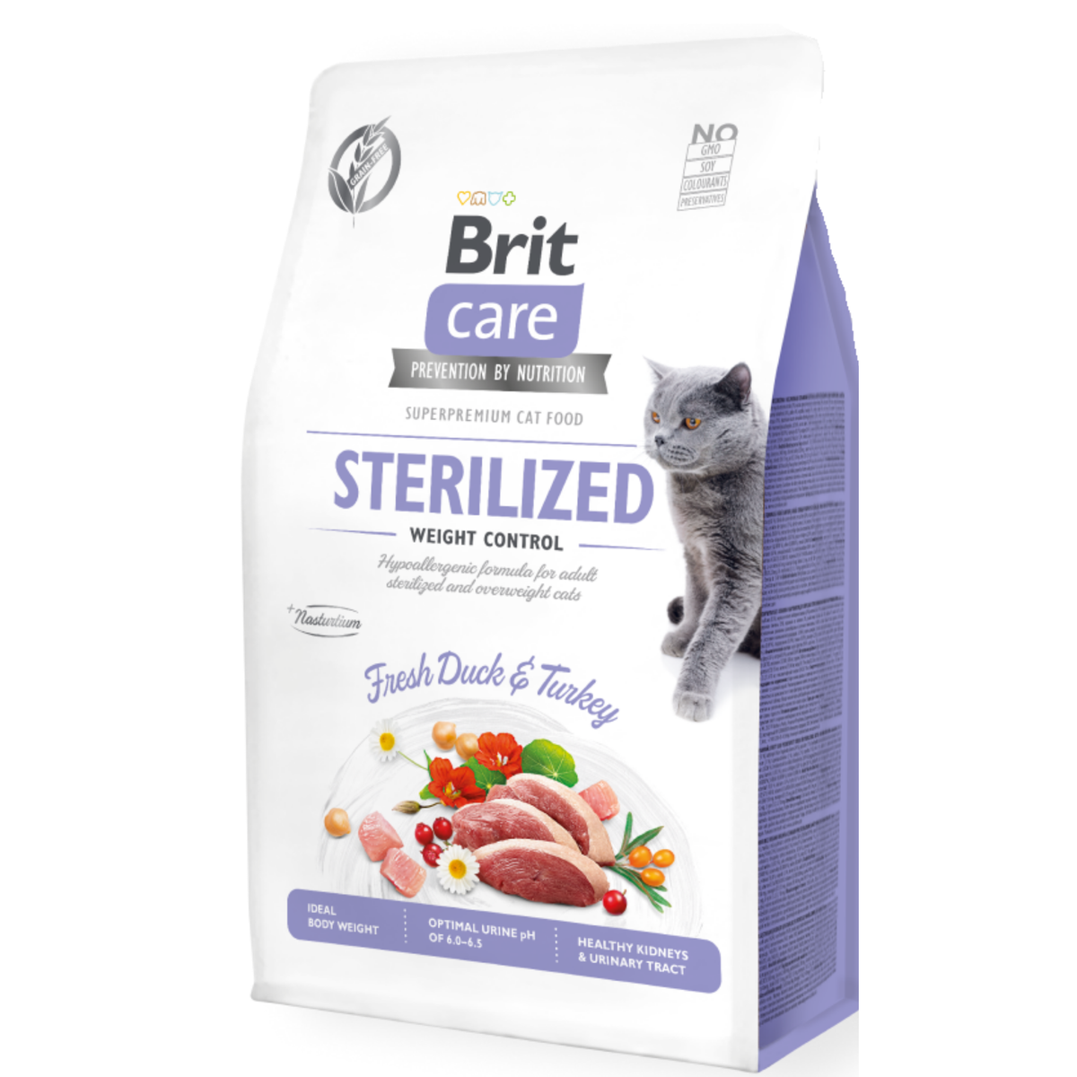 BRIT CARE CAT GRAIN-FREE STERILIZED WEIGHT CONTROL 2 KG- 7 KG