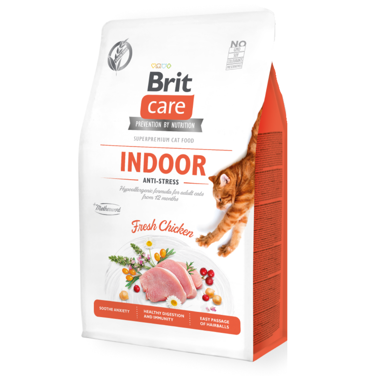 BRIT CARE CAT GRAIN-FREE INDOOR ANTI-STRESS 2KG y 7KG