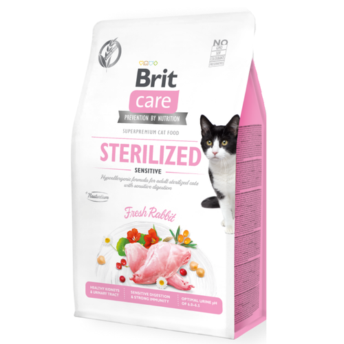 BRIT CARE CAT GRAIN-FREE STERILIZED SENSITIVE 2KG Y 7KG