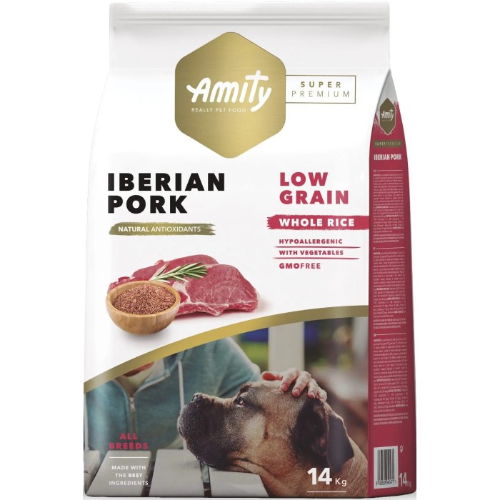 AMITY SP LOW GRAIN IBERIAN PORK ADULT 4 Y 14 KG