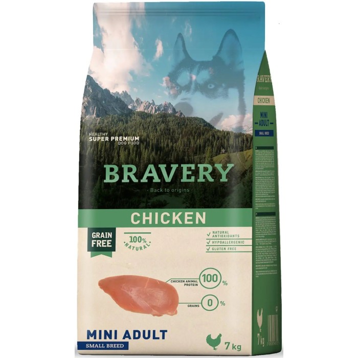 BRAVERY CHICKEN MINI ADULT SMALL BREEDS 2 Y 7 KG