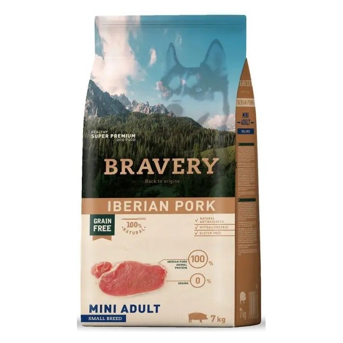 BRAVERY IBERIAN PORK MINI ADULT SMALL BREEDS 2 Y 7 KG