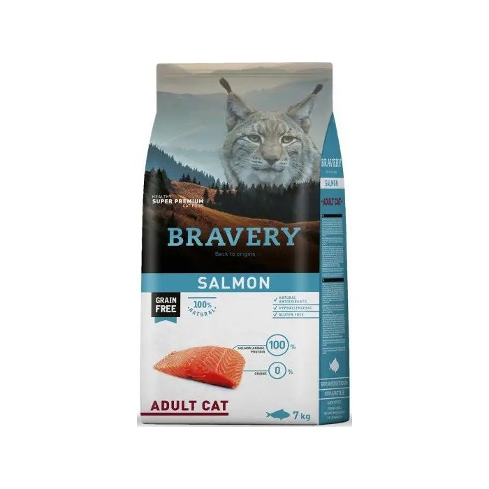 BRAVERY SALMON ADULT CAT 2 Y 7 KG