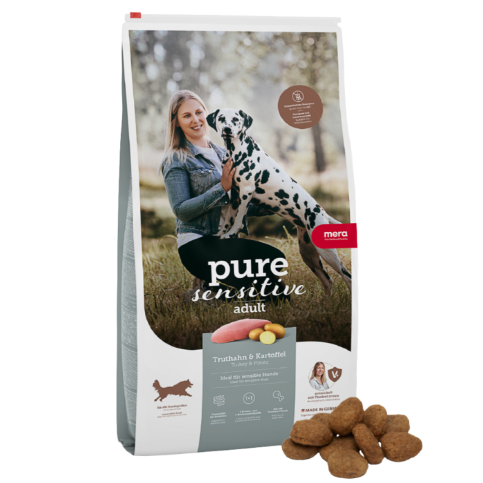 MERA PURE SENSITIVE ADULTO PAVO Y PAPAS 4 Y 12,5KG