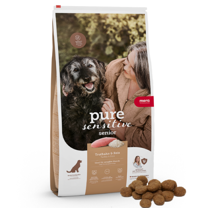 MERA PURE SENSITIVE SENIOR PAVO Y ARROZ 12,5KG