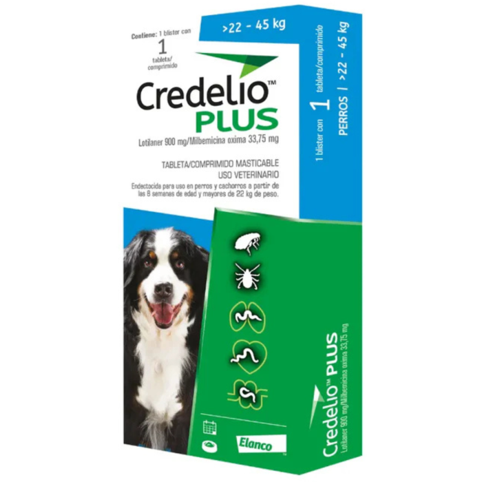 CREDELIO™ PLUS 22 - 45 KG 1 COMPRIMIDO