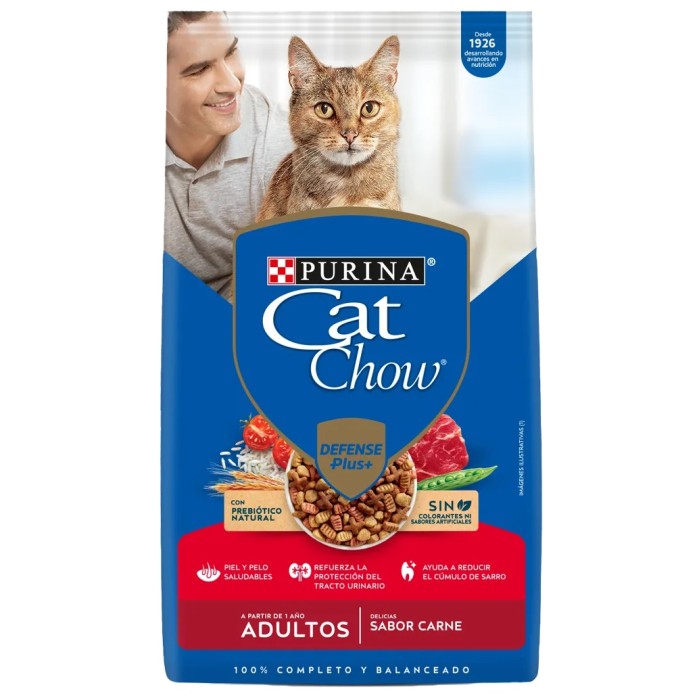 CAT CHOW ADULTOS  SABOR CARNE DEFENSE PLUS 8KG