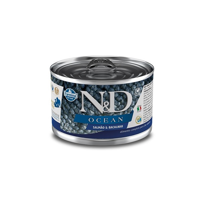 N&D SALMÓN Y BACALAO ADULT WET FOOD 140G