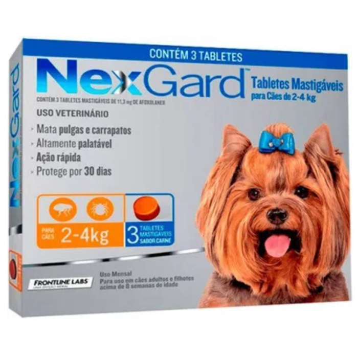 NEXGARD 2-4 KG 3 COMPRIMIDOS