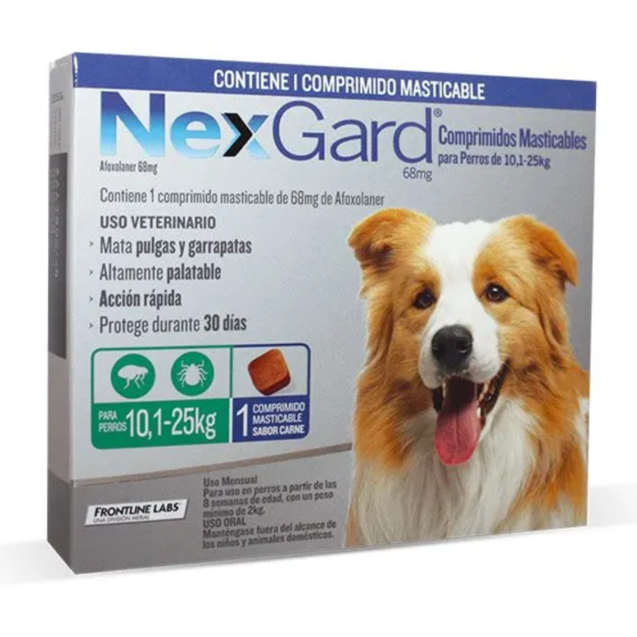 NEXGARD 10.1-25 KG 1 COMPRIMIDO