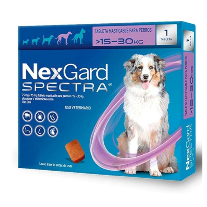 NEXGARD SPECTRA 15.1-30 KG 1 COMPRIMIDO