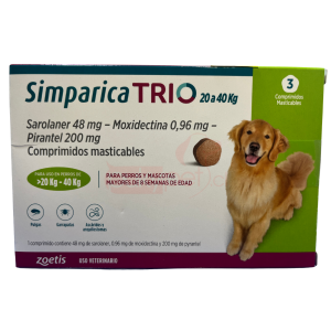SIMPARICA TRIO 20-40 KG 3...