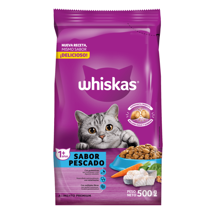 WHISKAS ADULTO 1+ SABOR PESCADO 10KG