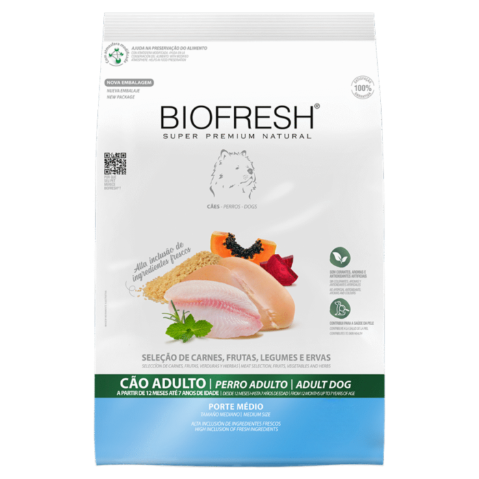 BIOFRESH PERRO ADULTO RAZA MEDIANA CARNE 3KG