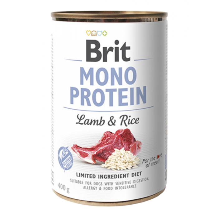 BRIT MONO PROTEIN LAMB Y RICE 400 G