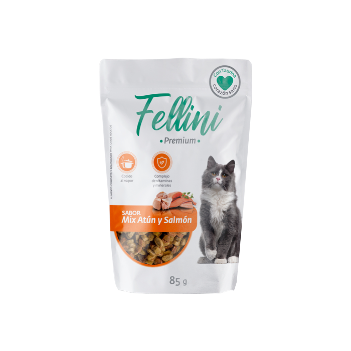 FELLINI SACHET MIX DE ATÚN Y SALMÓN 85GRS