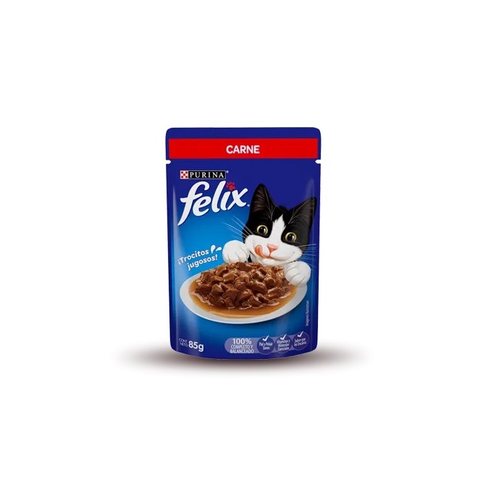 FELIX ALIMENTO PARA GATOS SABOR CARNE 85GRS