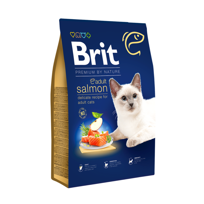 BRIT PREMIUM CAT ADULTO SALMON 1.5 KG