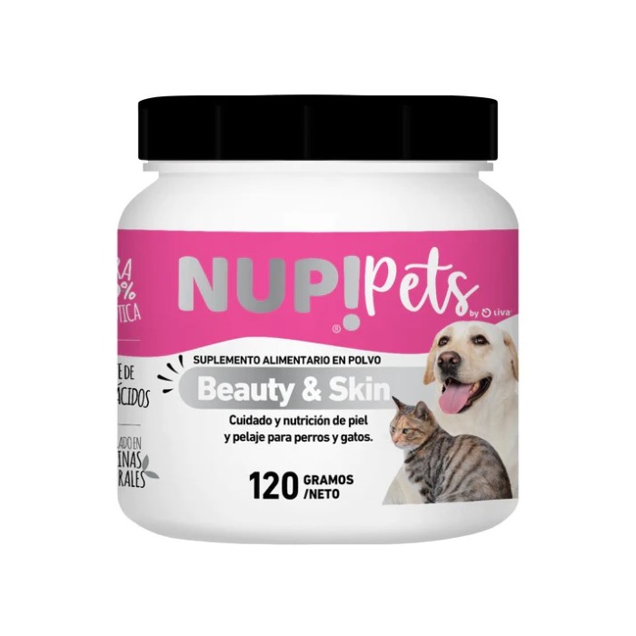 NUP!PETS BEAUTY&SKIN CUIDADO PELAJE Y PIEL PARA PERROS Y GATOS 120GRS