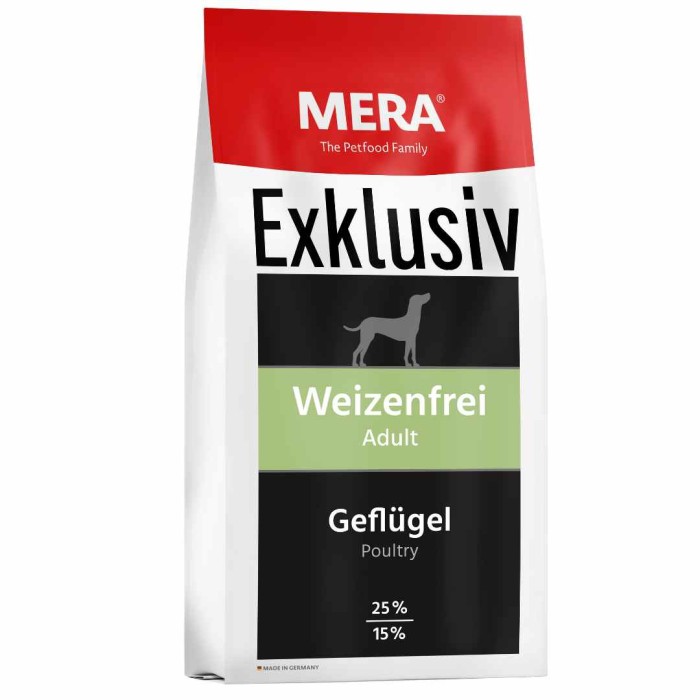 MERA EXKLUSIV WEINZENFREI ADULT GEFLÜGEL/ POULTRY | 15 KG