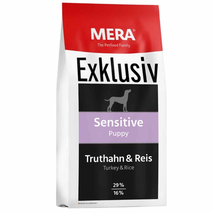 MERA EXKLUSIV SENSITIVE PUPPY TRUTHAHN&REIS / TURKEY&RICE | 15 KG